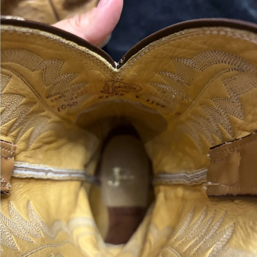 Justin ostrich cowboy boots - Picture 3 of 10